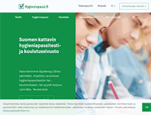 Tablet Screenshot of hygieniapassi.fi